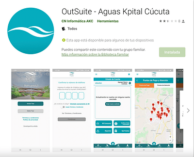 Aguas Kpital Cucuta - Applicazione web