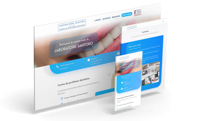Création site internet - Laboratoire Santoro - Image de marque & branding