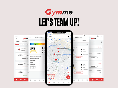 Gymme Mobile App (Member) - Application mobile