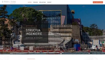 Structua ingénierie - Création de site internet