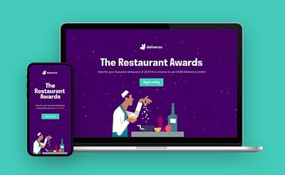 Deliveroo Restaurant Awards UK - Création de site internet