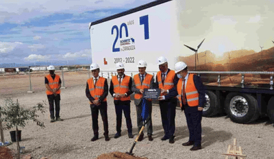 Colocación primera piedra de Schmitz Cargobull - Evento