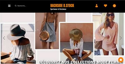 Site E-commerce Backside D.Stock - Création de site internet