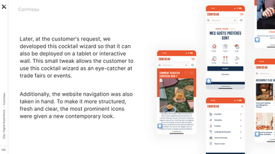 A refreshing interface for Cointreau - Motion Design