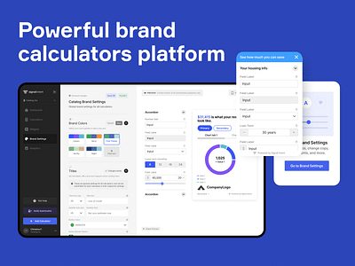 Powerful brand calculators platform - Publicidad