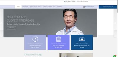 Dr Jonathan Cha : Développement du site web