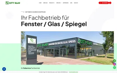 Relaunch der Unternehmenswebsite – City-Glas Dortmund - Creazione di siti web