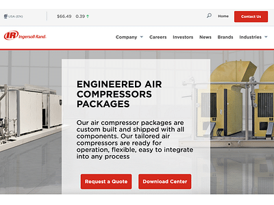 68% Increase in Site Speed For Ingersoll Rand - Website Creation