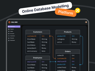SQL DBS – Online Database Modeling Platform - Web Application