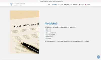 Law Firm Website Translation - Copywriting
