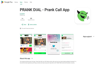 Prank Dial - Mobile Application Development - Mobile App