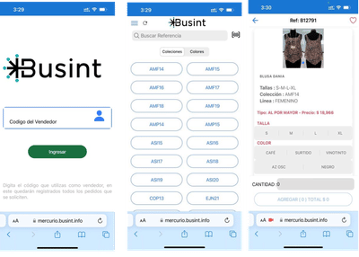 App registro prendas - App móvil