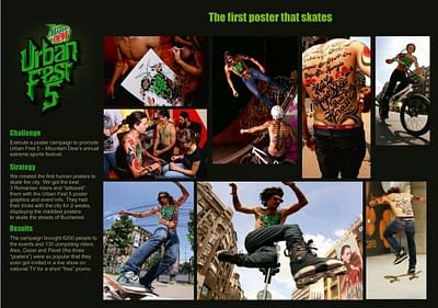 SKATER POSTER - URBAN FEST 5 - Advertising