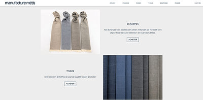Création Site Web Industrie textile - Website Creation