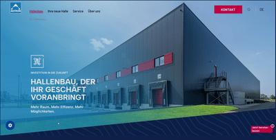 Astron Buildings – B2B / Industrie & Stahlhallenbau - Relaunch Typo3 - SEO
