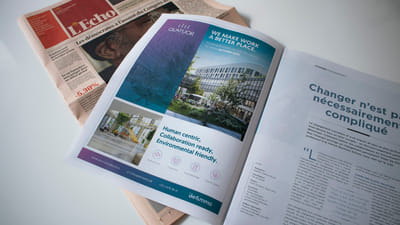 Befimmo - Annonce magazine, invitations, ... - Reclame