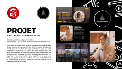 Souad Boudraa, Agent Immobilier - Website Creation