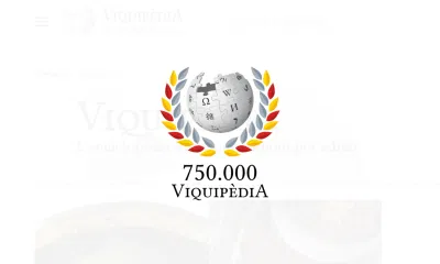 Viquipèdia 750.000 - Graphic Design