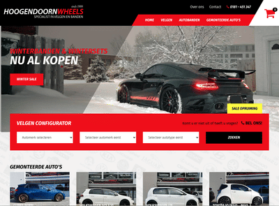 Hoogendoorn wheels wielenwebshop - Web Applicatie