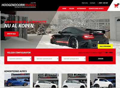 Hoogendoorn wheels wielenwebshop - Web Application