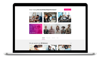 SEO en design voor Teleperformance - Copywriting