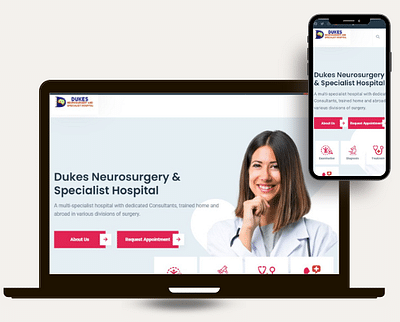 Dukes Neurosurgery and Specialist Hospital - Website Creatie