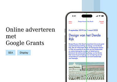 Design Museum - Online adverteren - Branding & Positionering