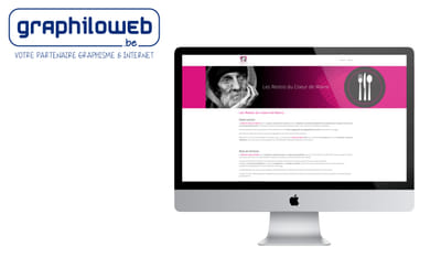 Réalisation site internet Resto du Coeur de Wavre - Diseño Gráfico