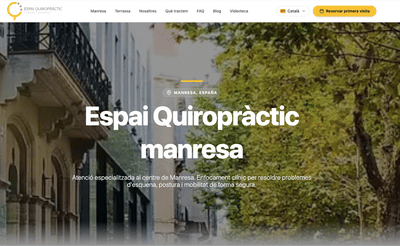 Espai Quiropràctic - Creación de Sitios Web