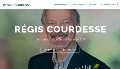 Site WEB Régis Courdesse - Création de site internet