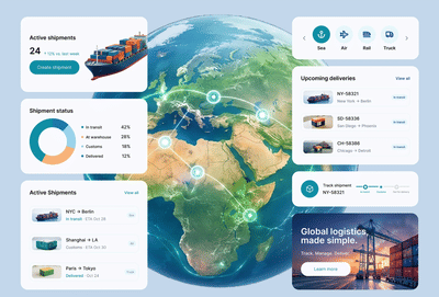 UI/UX Design & Development for Smart Logistics Platform - Ergonomy (UX/UI)