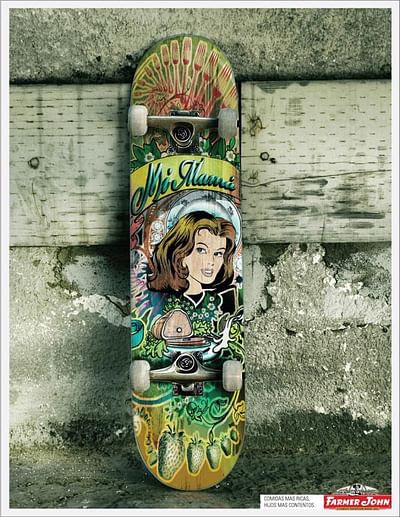 Skateboard - Werbung
