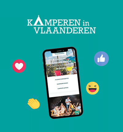 Social media beheer, Kamperen in Vlaanderen - Réseaux sociaux