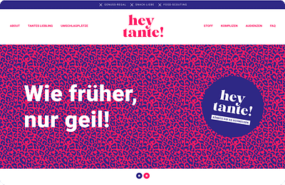 Projekt / Hey Tante! - Website Creation