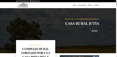 Landing Page de la Casa Rural Jutia - Creación de Sitios Web