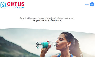 Cirrus Water Brand and Website Refresh - Creación de Sitios Web
