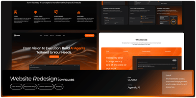 Clairo AI – Website Design for AI Agent SaaS Platform - Ergonomia (UX/UI)