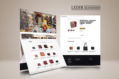 wooCommerce Shop – Leder Schneider - E-commerce