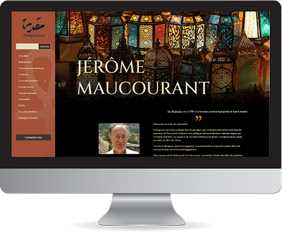 Création site Jérôme Maucourant - Website Creatie