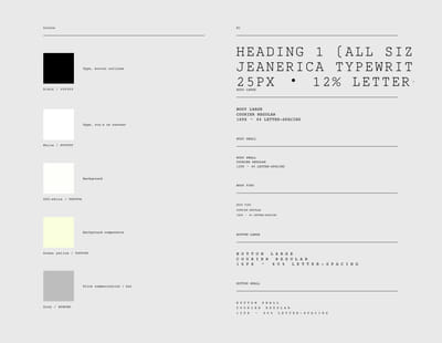 J E A N E R I C A - Grafische Identiteit