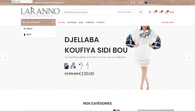 Site E-commerce : Laranno - E-commerce