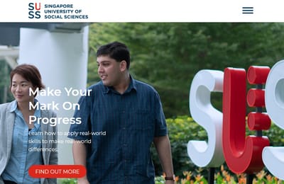 Singapore University of Social Sciences Website - Digital Strategy