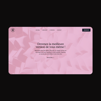 Ma Sphère bien-être - Création de site internet
