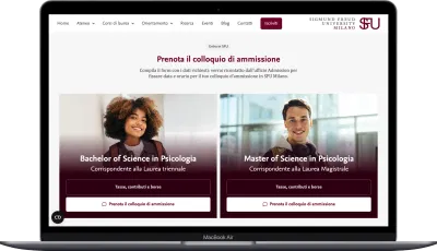 Sigmund Freud University - Sito, Google/Meta/TikTok Ads, Content - SEO