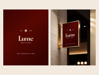 Lume Beauty Studio: brand identity, signage and brand book - Branding & Positioning