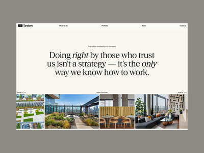 Tandem Site Web - Website Creation