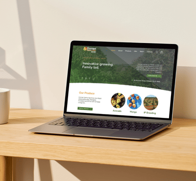 Update Website Design for Dorrian Farms - Textgestaltung