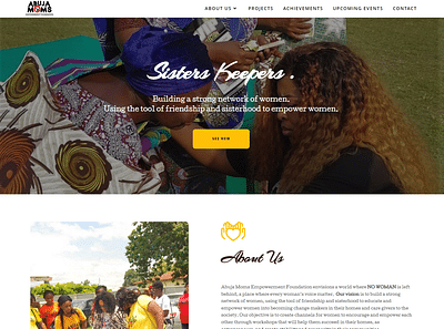 Website development for Abuja Moms Foundation - Website Creation