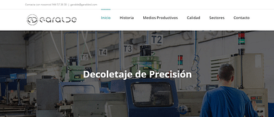 FABRICANTE INDUSTRIAL: Diseño web - Diseño Gráfico