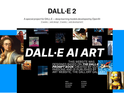 A special project for DALL·E developed by OpenAI - Creación de Sitios Web